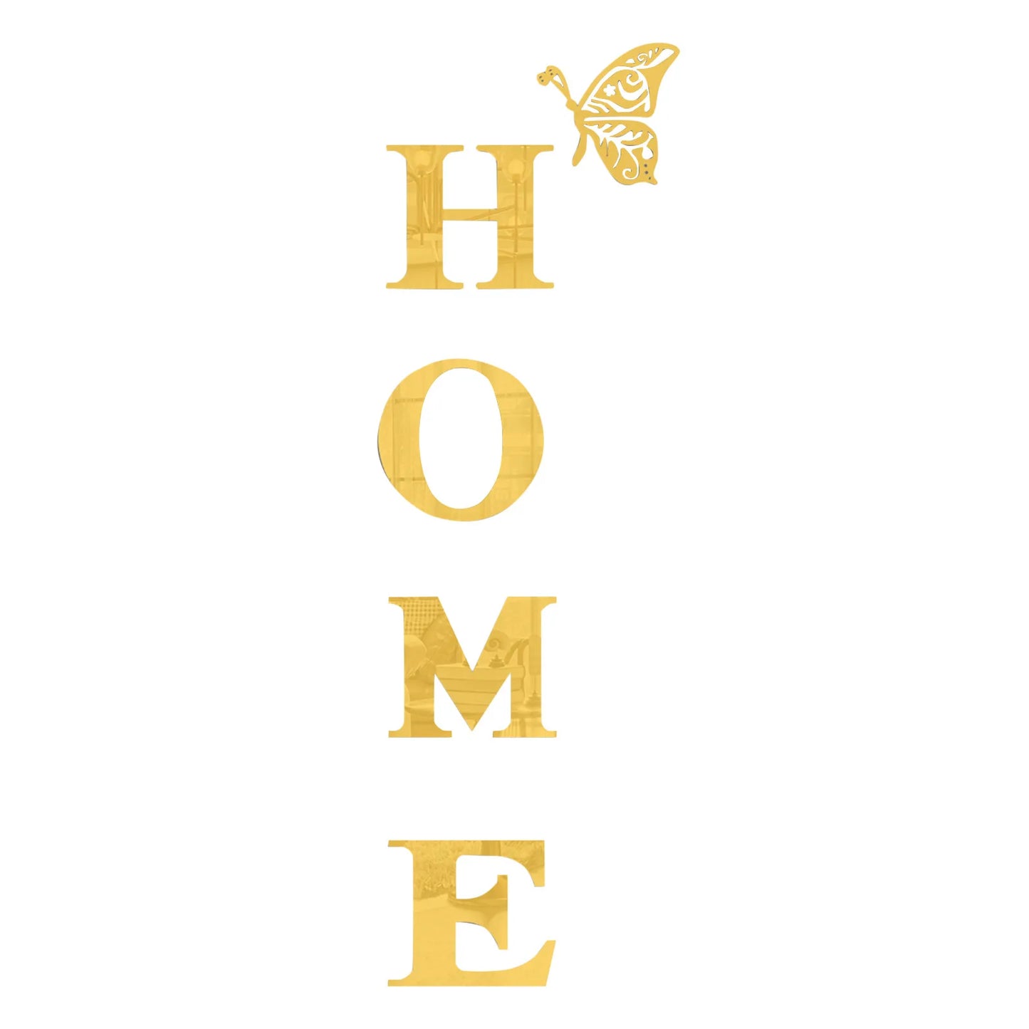 3D Acrylic Large DIY Mirror Self-Adhesive Removable Wall Sticker Family English Alphabet Living Room Bedroom Home Decoration