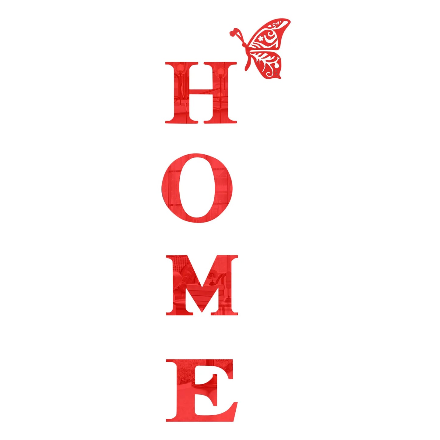 3D Acrylic Large DIY Mirror Self-Adhesive Removable Wall Sticker Family English Alphabet Living Room Bedroom Home Decoration